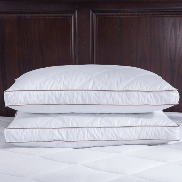 

natural goose down feather pillows for sleeping down pillow 100% egyptian cotton soft bedding sleeping pillows
