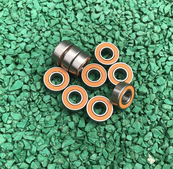 50 pçs / lote 6x10x3mm SMR106-2RS SMR106 2RS RS ABEC-7 aço Inoxidável si3n4 rolamento de cerâmica rolamentos de carretel de pesca 6 * 10 * 3mm