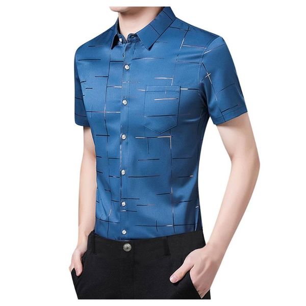 

mens shirts regular fit polyester men's blouse men's summer business shirt short sleeves collar tuxedo shirt men shirts, White;black