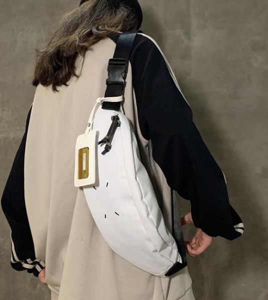 

new arrival 2020 chest bags female diagonal cross wild simple tooling diagonal bag canvas chest bag waist bag men and women
