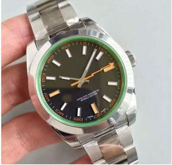

Высокие классические мужские часы Lightning MILGAUSSS Luxury 116400GV Blue 40MM Стандартный циферблат Высококачественные автоматические часы с серебряным застежкой