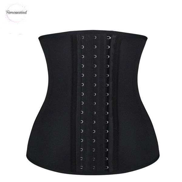 

women waist shaper trainer belt sweat sauna neoprene body waist belt firm slimming weight loss shapewear plus size, Black;white