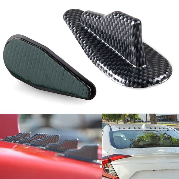

10pcs universal car roof shark fins spoiler wing kit vortex generator evo style