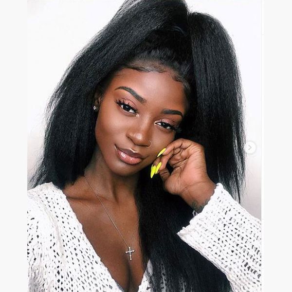 

монгольские яки прямых волосы пучки 3шта / мешок оптовые курчавые прямые волос пучков монгольских кудрявые прямые девственные волосы плетени, Black