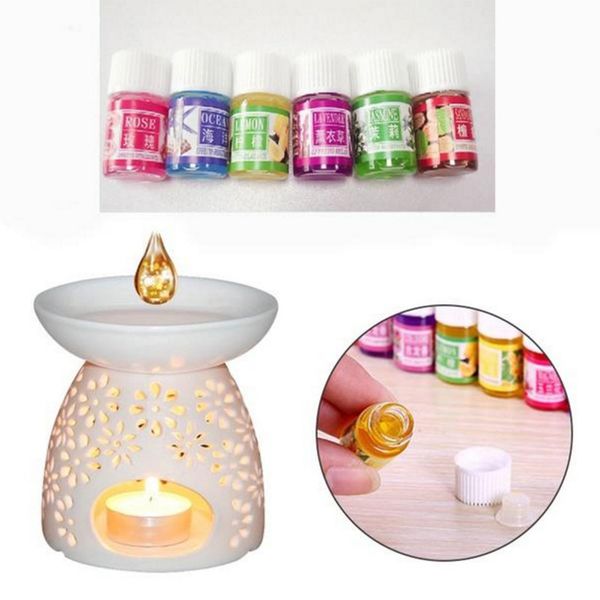 

6pcs 3ml fragrant essential oil relax oil for spa vaporisation for car indoor remove bas smell air fresher
