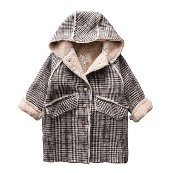 

new kids jackets for girls fleece hooded winter spring autumn coat kids jacket 8 jt014, Blue;gray