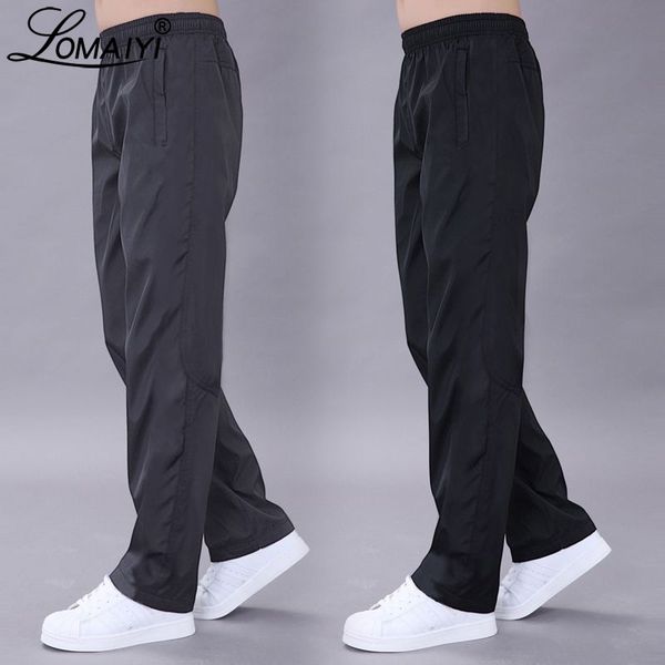 

lomaiyi plus size 6xl men's casual pants men spring/autumn pants mens breathable quick dry trousers male loose black am411