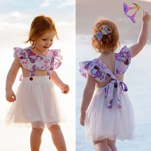 

Emmababy Lovely Kids Dresses For Girl Baby Lace Ruffle Floral Dress Party Wedding Tulle Tutu Princess Dress Vestidos Hot