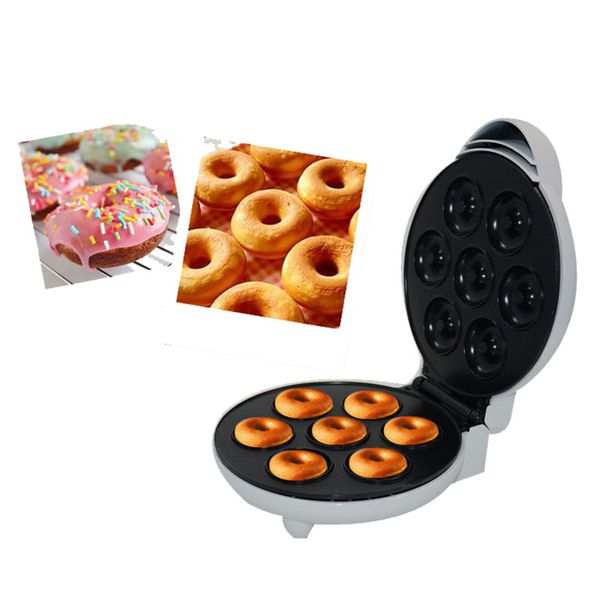 Alta Qualidade 220 V Não-stick Elétrica Fazendo Fabricante De Panqueca Mini Donut Waffle Maachine Para Uso Doméstico Da Cozinha Ferramenta