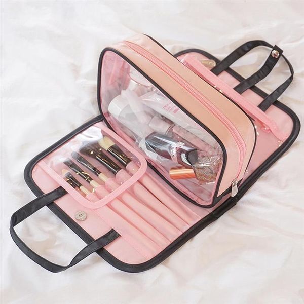 

women female beauty waterproof cosmetic bag multifunctional portable makeup bag handbag pouch organizer toiletry tote