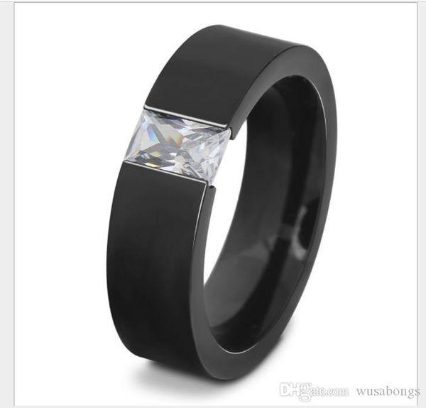 

super flash eight heart eight arrow diamond ring titanium plated black gun universal ring for men and women, Silver