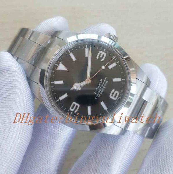 

real sbp factory edition new 40mm ref.explorer 214270 asia 2813 movement stainless steel diving men's watch watches, Slivery;brown