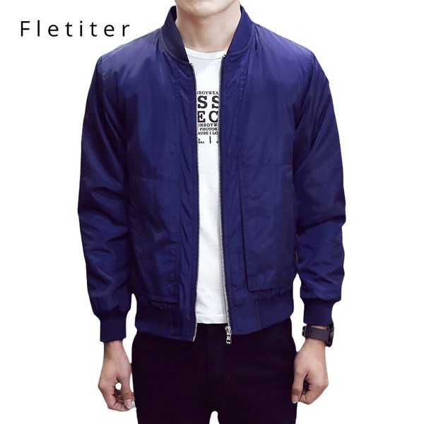 

fletiter 2020 мужские куртки весна осень вскользь пальто куртка тонкий мода мужской outwear мужчины марка одежда 4xl ветровка, Black;brown