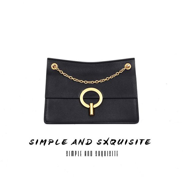 

bag girl 2019 new small black bag inins super fire women chic chain stiletto