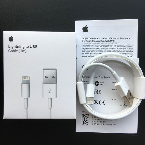 

50 iphpne 1m cable and 50 iphone 2m cable