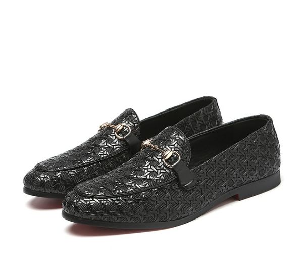 

designer black glitter spikes studded loafers shoes men flats wedding party gentlemen dress oxford 38-48
