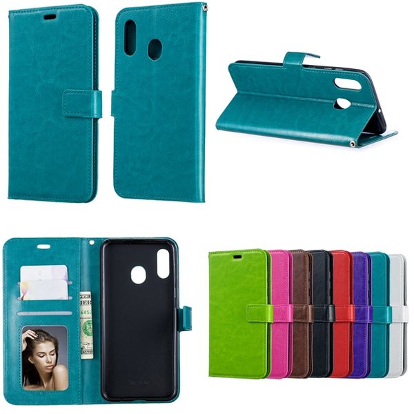 

Crazy Horse Бумажник кожаный чехол для Samsung Galaxy A10S A20S A30S A60 A90 A10E A20E A9s A8S A70 A40 A10 ремень Сте