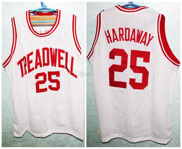 

treadwell high school penny jerseys hardaway #25 retro basketball jersey men's stitched custom number name quality, Black;red