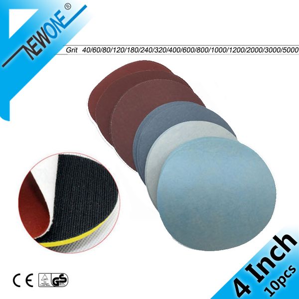 

10pcs 4inch 100mm round sandpaper disk sand sheets grit #40 - #7000 hook and loop sanding disc for sander grits ultrasaw disc