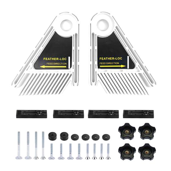

double feather boards for router table saw fence woodworking tools