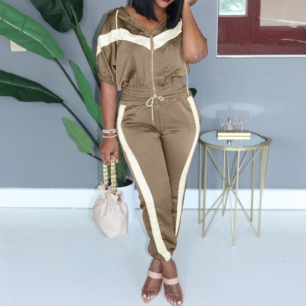 

women patchwork gym set sport energy set ladies long sleeves hooded sweatshirt soft zipper coat long pants sports suit#3, White;black