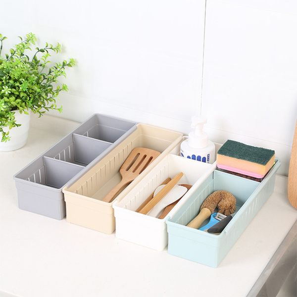 2019 Diy Plastic Adjustable Drawer Box Clapboard Drawer Divider