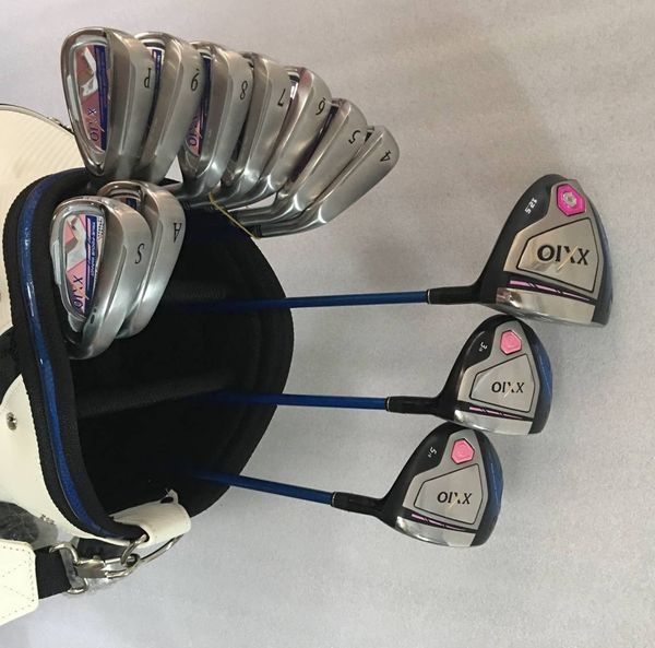 

2019 full et women ladie golf club driver 3 5 fairway wood 456789p a iron graphite haft ladie flex em fa t hipping