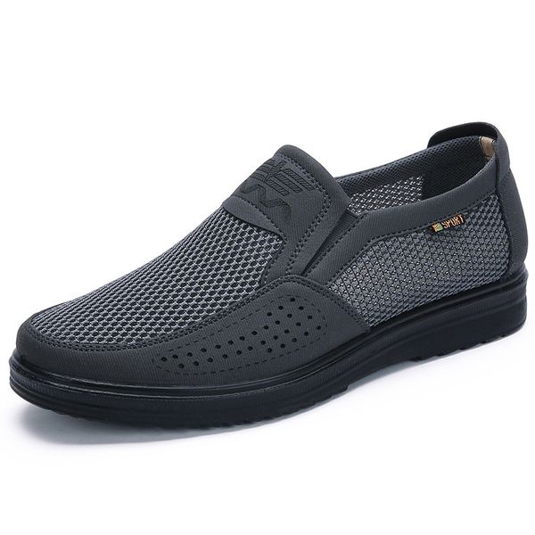 

vsvip013, only for vip, slip-on men loafers men summer style mesh flats creepers casual shoes very comfortable shoes 201125, Black