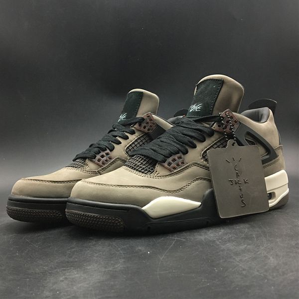 

Luxury Sport Shoes 4s Basketball Shoes TS SP Cactus Jack Brown Mens Designer Sneakers Casual Trainers Trending Sport Shoes Size 40-45