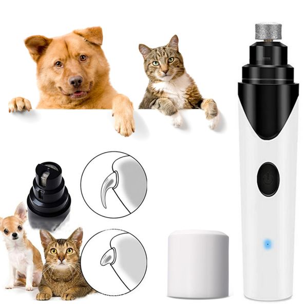 

electric pet nail drill grinder for dog cat usb charging rechargeable pet nail clippers dog cat paws nail grooming trimmer tools