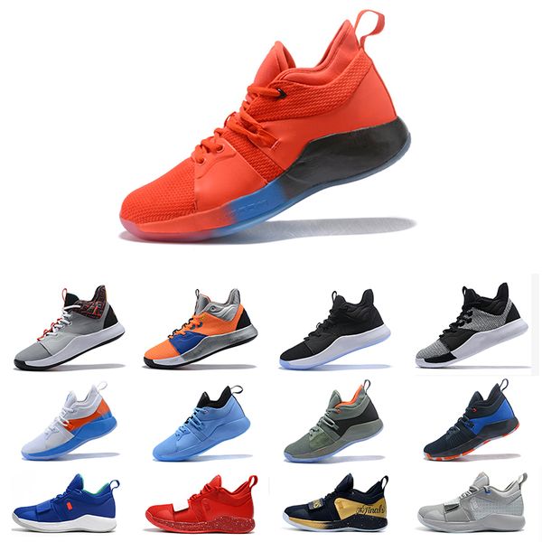 

With Box Brand Basketball Shoes Paul George Zoom NASA X PG 3 PG 2.5 Gold Champion PG 2 Sky Blue 7-12