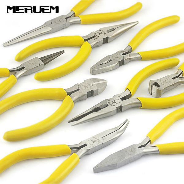 

various styles of pliers multi functional electrical wire cable cutters cutting side snips flush / 5 inch mini repair hand tools