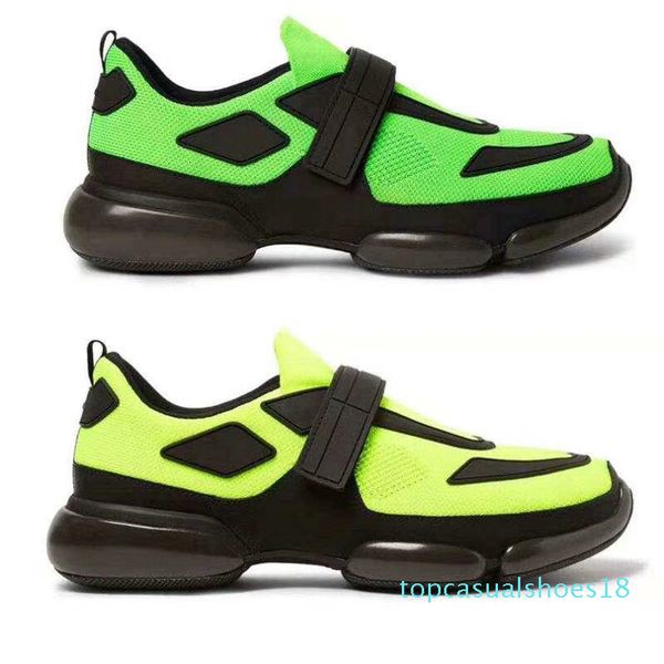 

2020 cloudbust sneaker black red patchwork casual shoes designer men women cloudbust shoes low mesh flat sneaker loop strap style t18