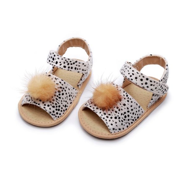 

new summer baby girl shoes newborn baby sandals leopard print shoes non-slip pu princess cute summer beach 0-24m, Black;red