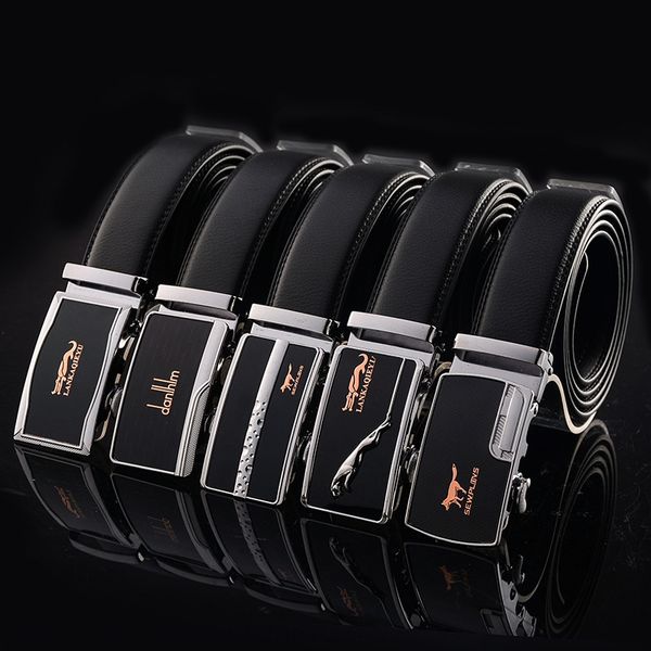 

b22rs creative men's leather automatic buckle fashion business leisure cowhide creative men's leather automatic buckle belt fashio, Black;brown