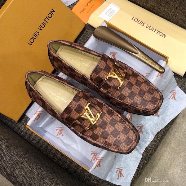 

20mm italian mans shoes casual brands slip on formal luxury shoes man loafers moccasins genuine leather brown driving shoes madaoi, Black