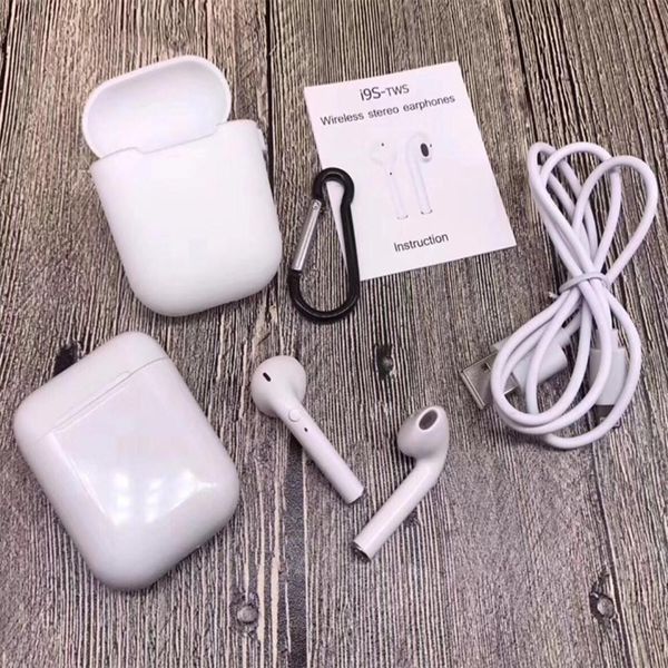 

I9 tw wirele bluetooth headphone ture tereo 5 0 earphone earbud with magnetic charger ca e ilicone protector ca e