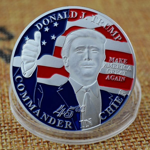 

donald trump president commemorative coin trump silver plated collectible gift coin america president trump commemorative coin bh2025 tqq