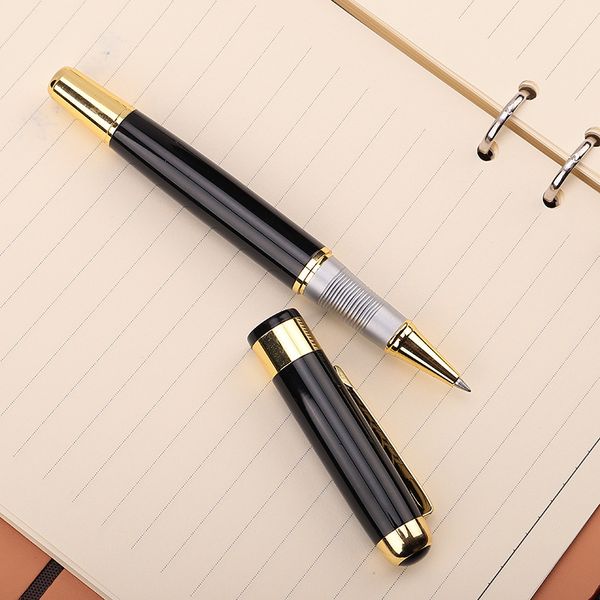 

0.55mm ballpoint pens business metal signing ball pen rollerball fountain pens black gifts, Blue;orange