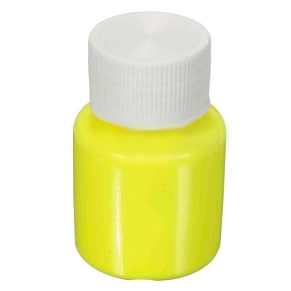 

wholesale- 2 x 30g glow in the dark acrylic luminous paint bright pigment graffiti party, yellow