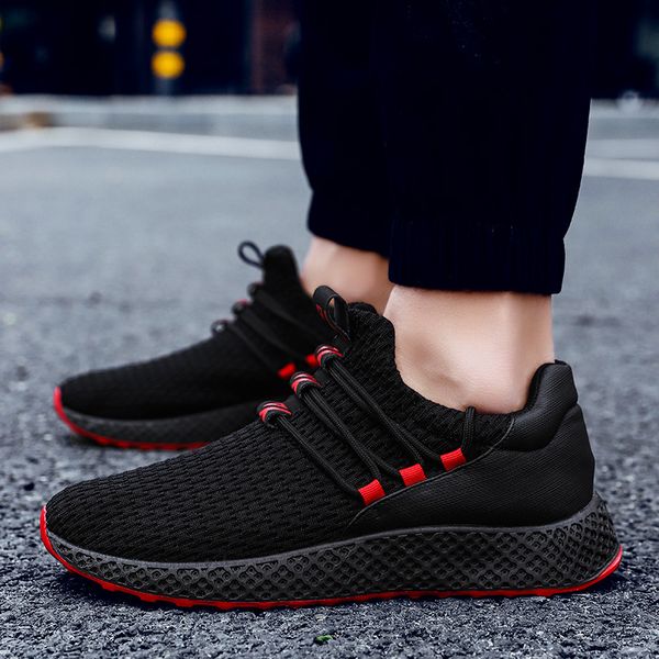 

spring new style-athletic shoes trend men's casual shoes netting surface low teenager students lightweight running