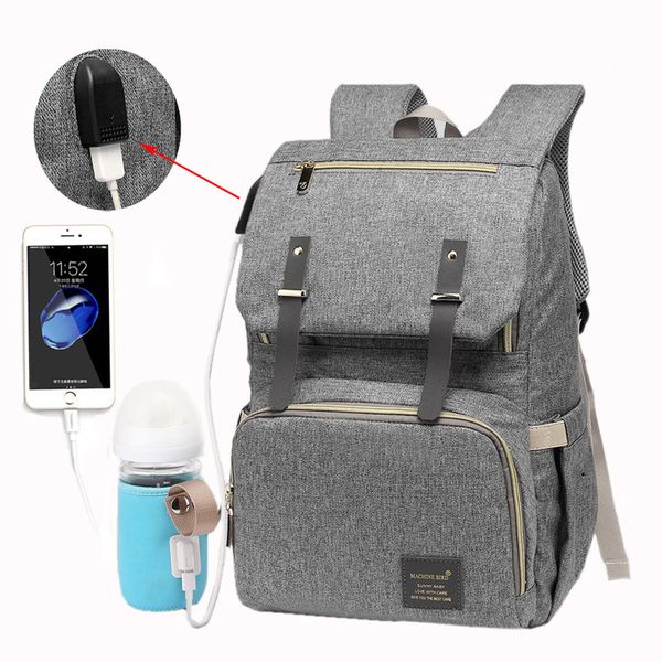 

diaper bag waterproof travel bags baby stroller nappy bag daddy large capacity usb rechargeable independent insulation backpack