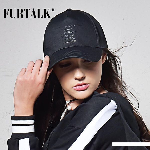 

furtalk cotton letter casual casquette black caps women men baseball cap fashion brand summer snapback cap boating skiing climbing windcap, Blue;gray