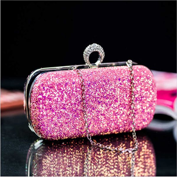 

fashion shiny glitter wedding clutch evening bag handbag for women shoulder bag