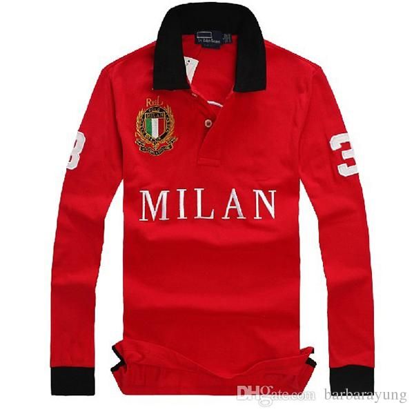 

mens t shirts long sleeve men polo t shirts with embroidery technology cotton fashion casual polo t shirt, White;black