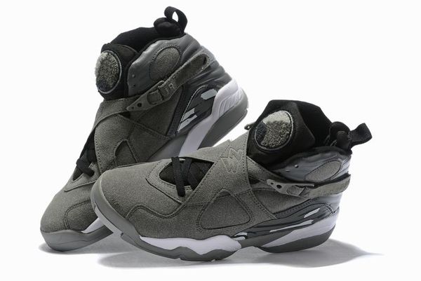 

with box)2019 8 cool grey basketball shoes men cool grey wolf grey sneaker