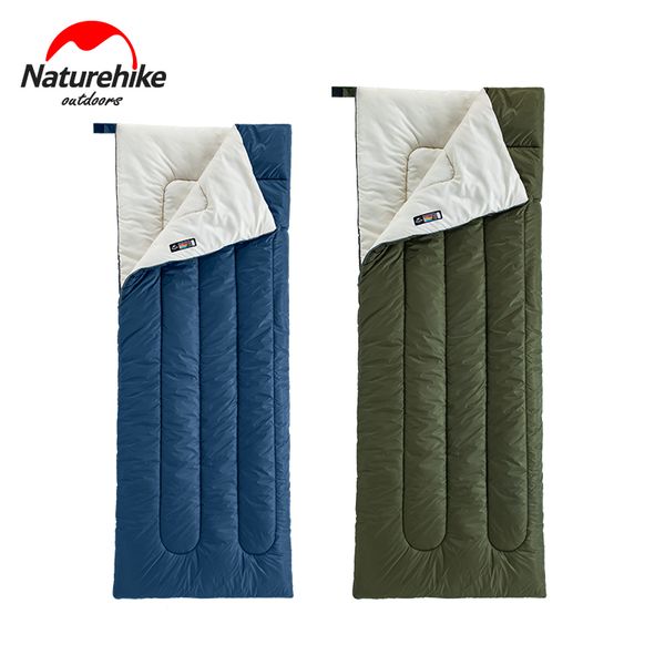 

naturehike outdoor camping envelope sleeping bag water-resistant ultra-light cotton square sleeping gear spring summer