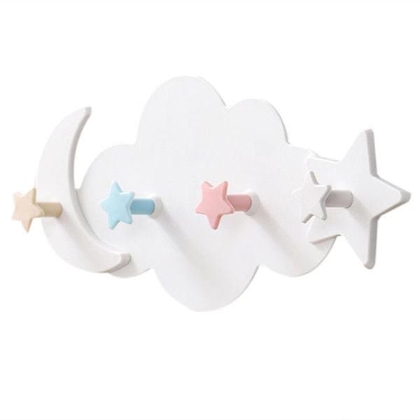 

plastic star cloud hook clothes storage hanger rack wall kid bedroom decor