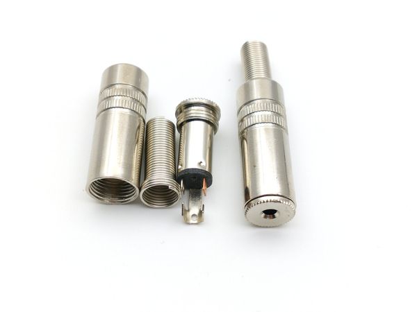 2.5 mm Jack tak Stereo ses Konnektörleri için Metal 2.5 mm dişi soket