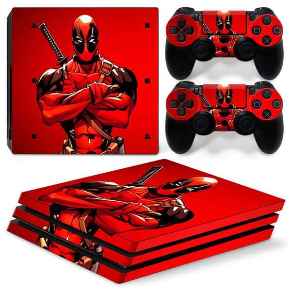 

Наклейка Fanstore виниловая пленка Deadpool для консоли Playstation PS4 Pro и 2 пульта дистанционн